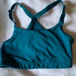 Teal sports bra new with NO tags